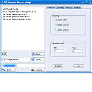 ZIP Password Recovery Magic screenshot
